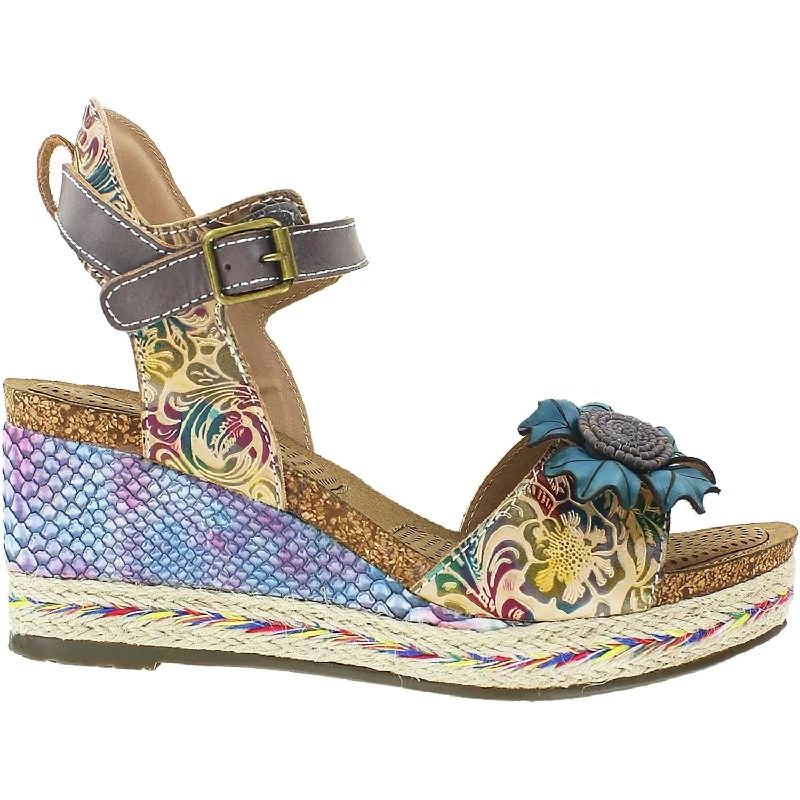 Sandals with unique wear -Women's Spring Step Annmarie Grey Multi Leather