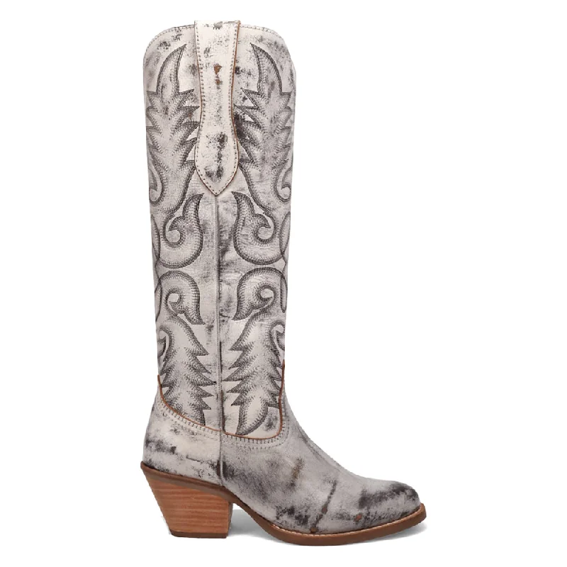 Cowboy boots for rodeo-Faded Love Embroidered Round Toe Cowboy Boots