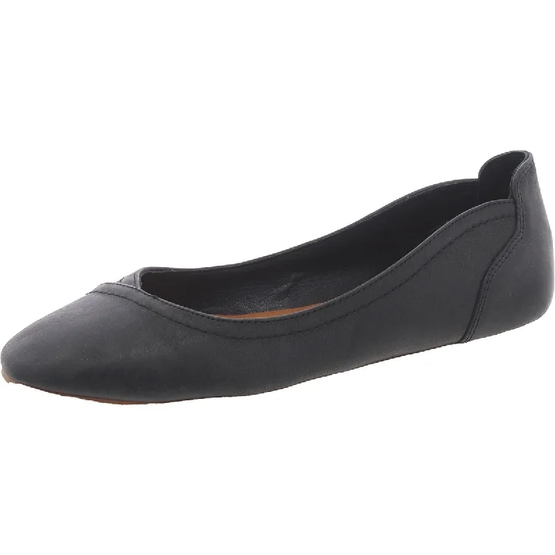 Flats with textured finish-Arin       Womens Slip On Flat Ballet Flats