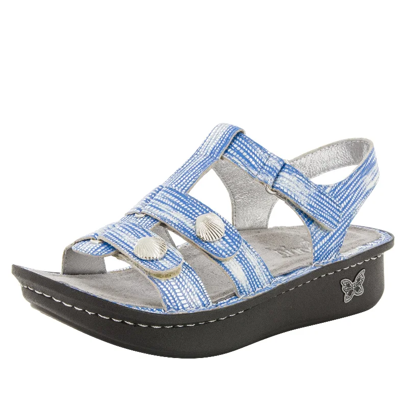 Sandals with vibrant design -Kleo Wrapture Blues Sandal