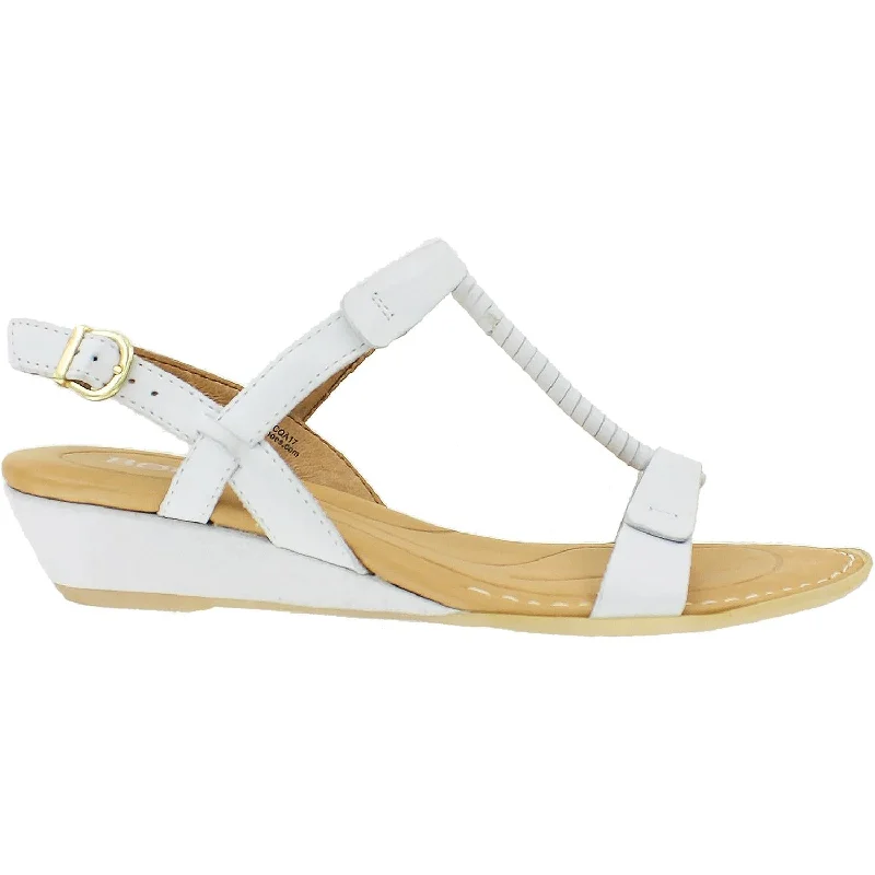 Sandals with sleek style -Women's Born Douala Bianco White Leather