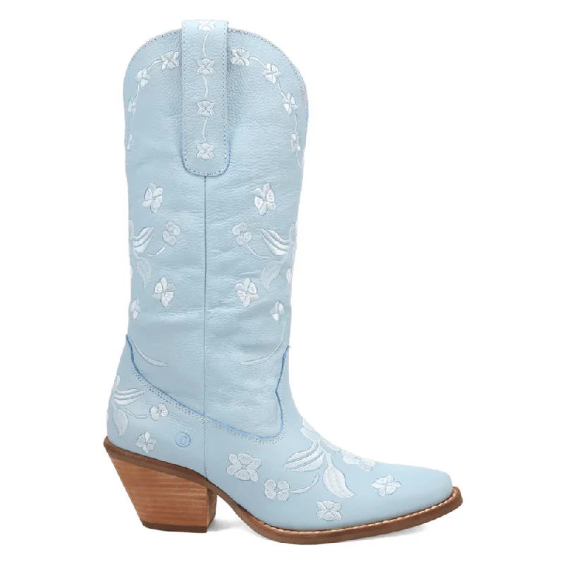 Cowboy boots with classic design-Love Bug Floral Embroidered Snip Toe Cowboy Boots