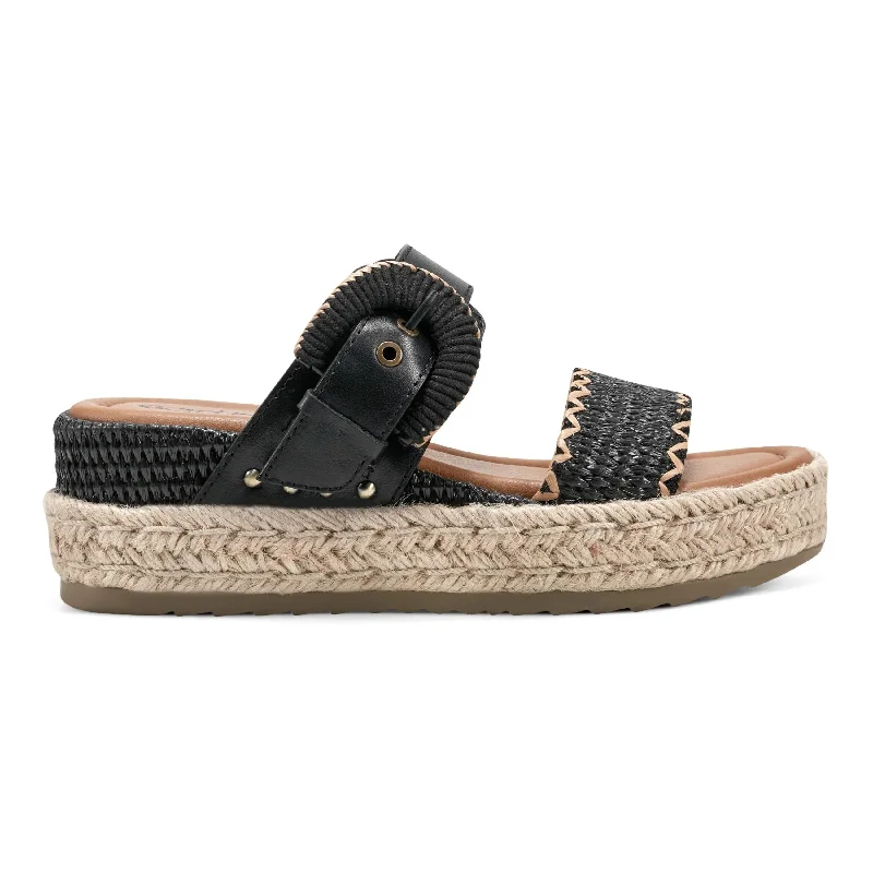 Sandals for summer -Colla Platform Wedge Slip-On Sandals