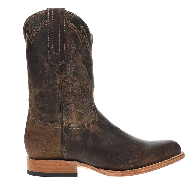 Cowboy boots for extra wide calves-Roughstock Zip Round Toe Cowboy Boots