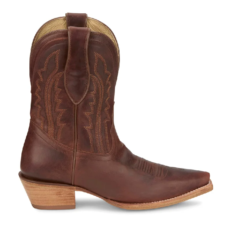 Cowboy boots with eagle design-Areli Embroidered Snip Toe Cowboy Boots