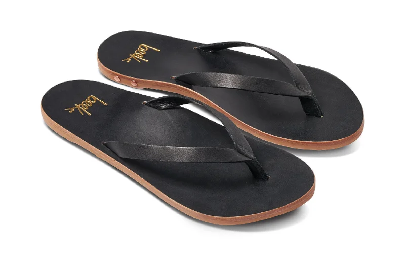 Sandals with trendy comfort -SEABIRD - Black/Black