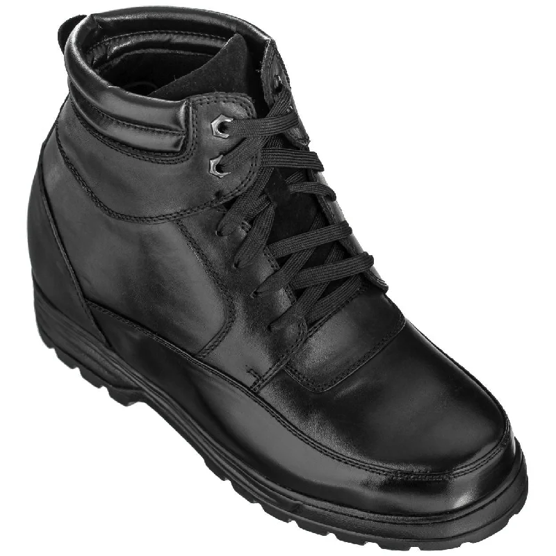 CALDEN Military-Style Leather Boots - 5.2 Inches - K881801