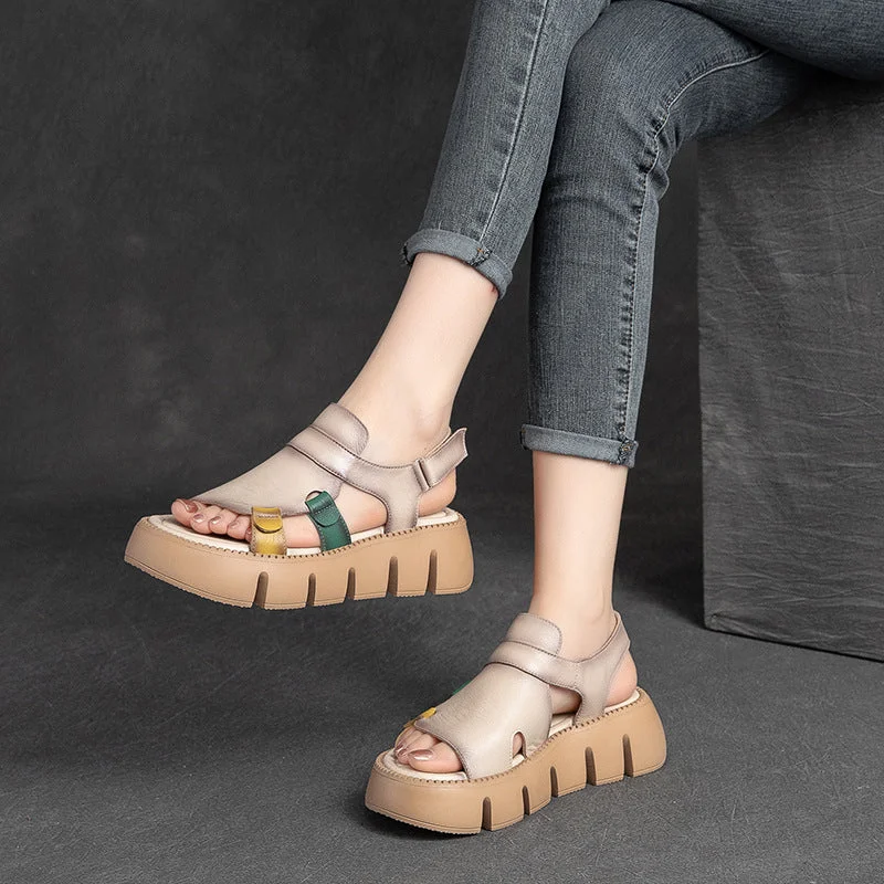 Sandals in onyx stone -Women Summer Casual Platform Sandals