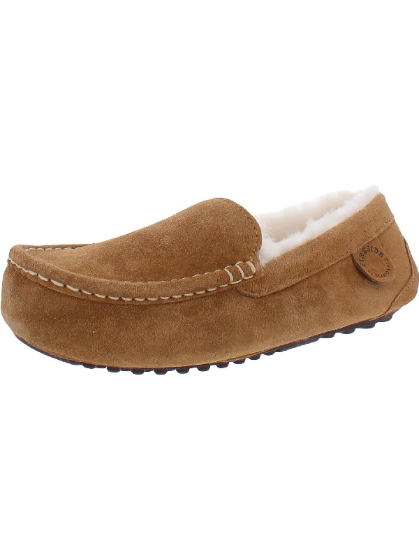 Slippers for back pain reliefWomens Leather Australian Shearling Lined Moccasin Slippers