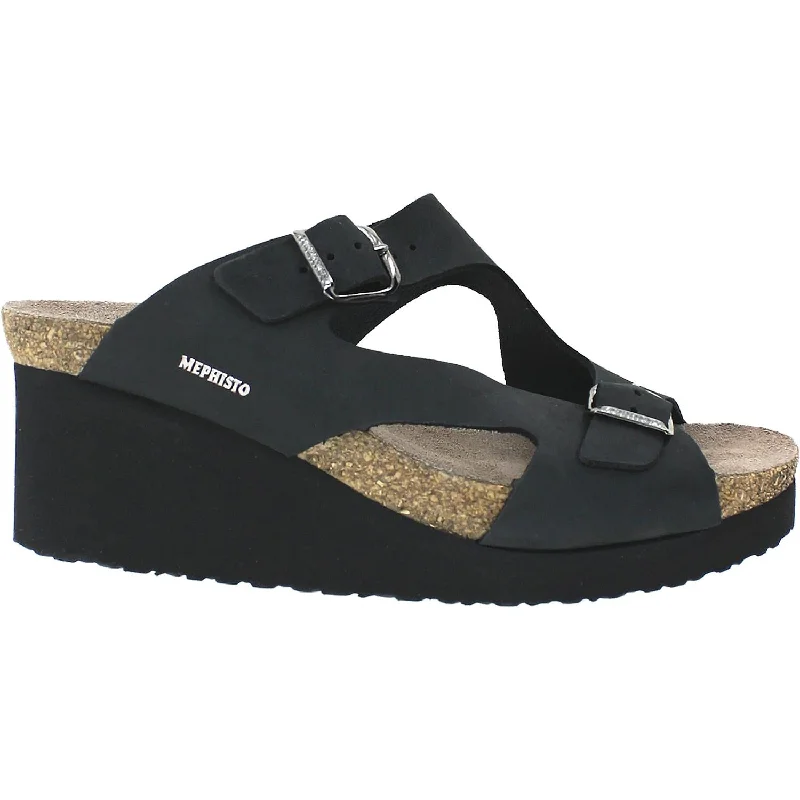 Sandals with bold colors -Women's Mephisto Terie Black Nubuck