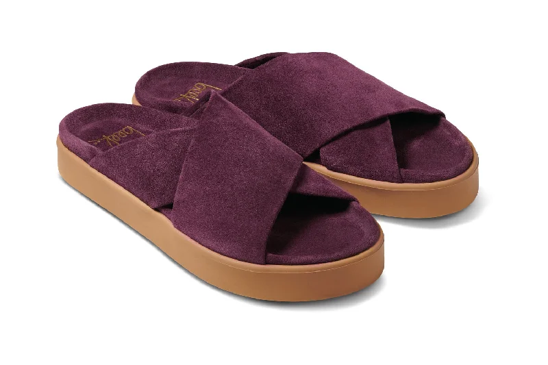 Sandals in periwinkle -HEN - Plum