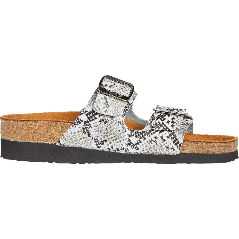 Sandals with minimalist style -Women's Naot Santa Barbara Grey Cobra Leather