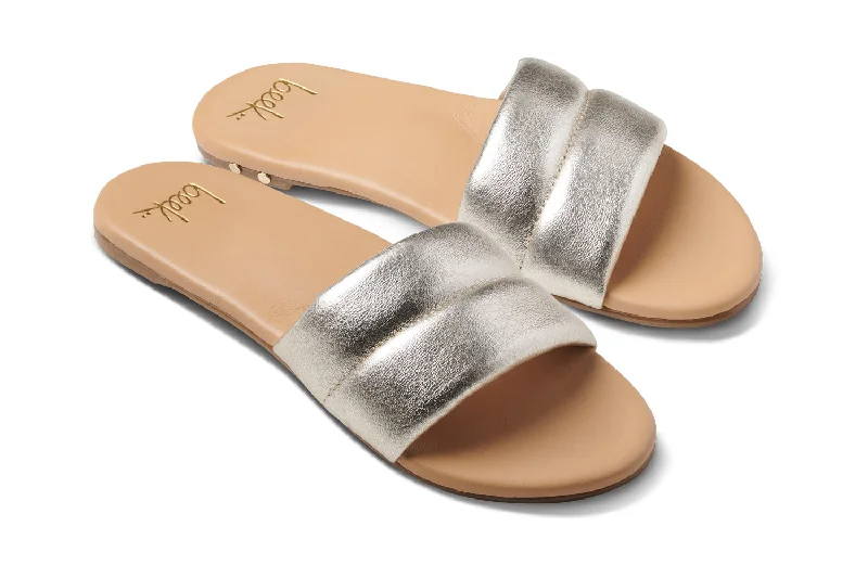 Sandals in quartz -SUGARBIRD - Platinum/Beach