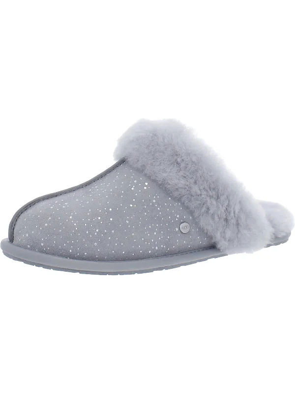 Slippers with lazy daysScuffette II Metallic Spots Womens Leather Comfy Scuff Slippers