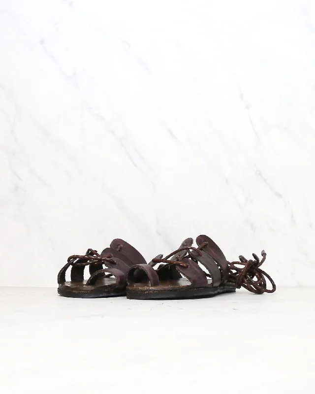 Sandals for all-day comfort -Sbicca - Women's Ankle Wrap Marmand Leather Sandals in Brown