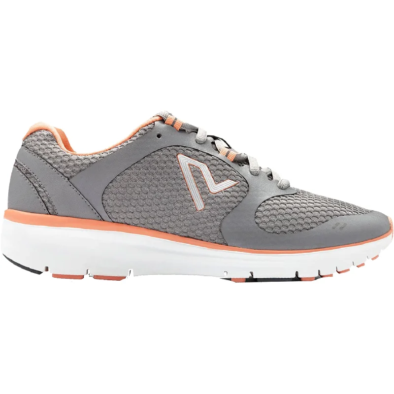 Athletic Shoes for Rapid Pace-Women's Vionic Elation 1.0 Grey/Coral Synthetic Mesh