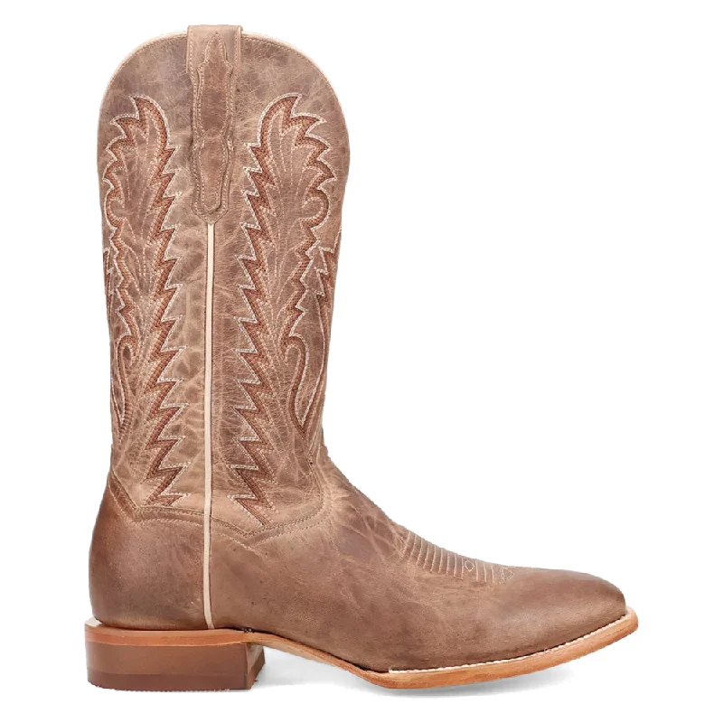 Cowboy boots for festival nights-Jerry Embroidered Square Toe Cowboy Boots