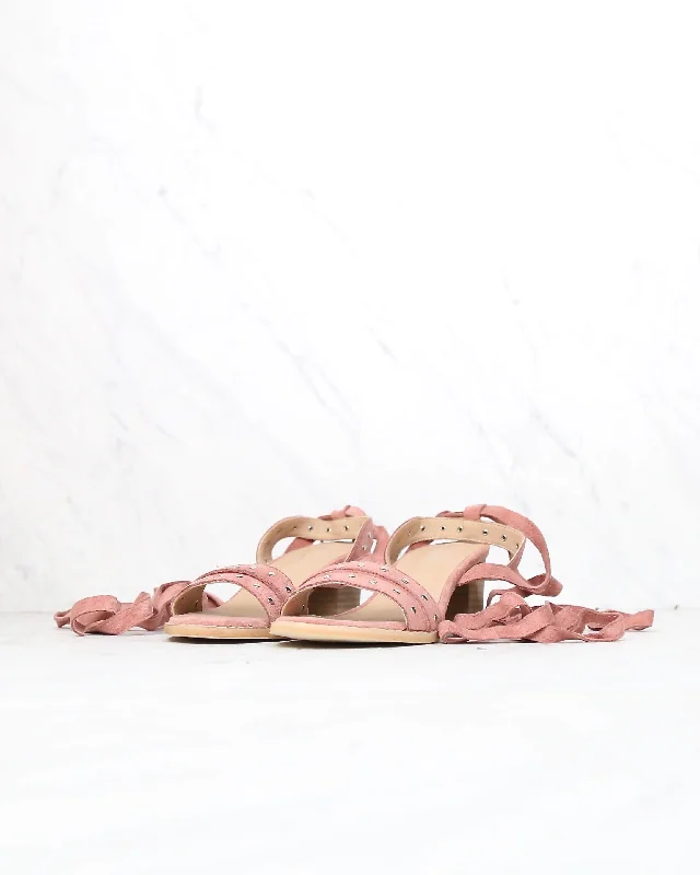 Sandals in orange -Miracle Miles - City Chic Wrap Suede Sandals in More Colors