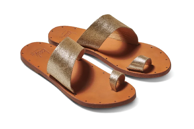 Sandals with breathable comfort -FINCH - Platinum/Honey