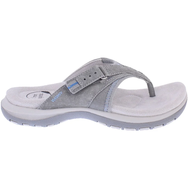 Sandals with supportive looks -Free Spirit 41081 Juliet 2 Ladies Smoke Leather Arch Support Touch Fastening Sandals