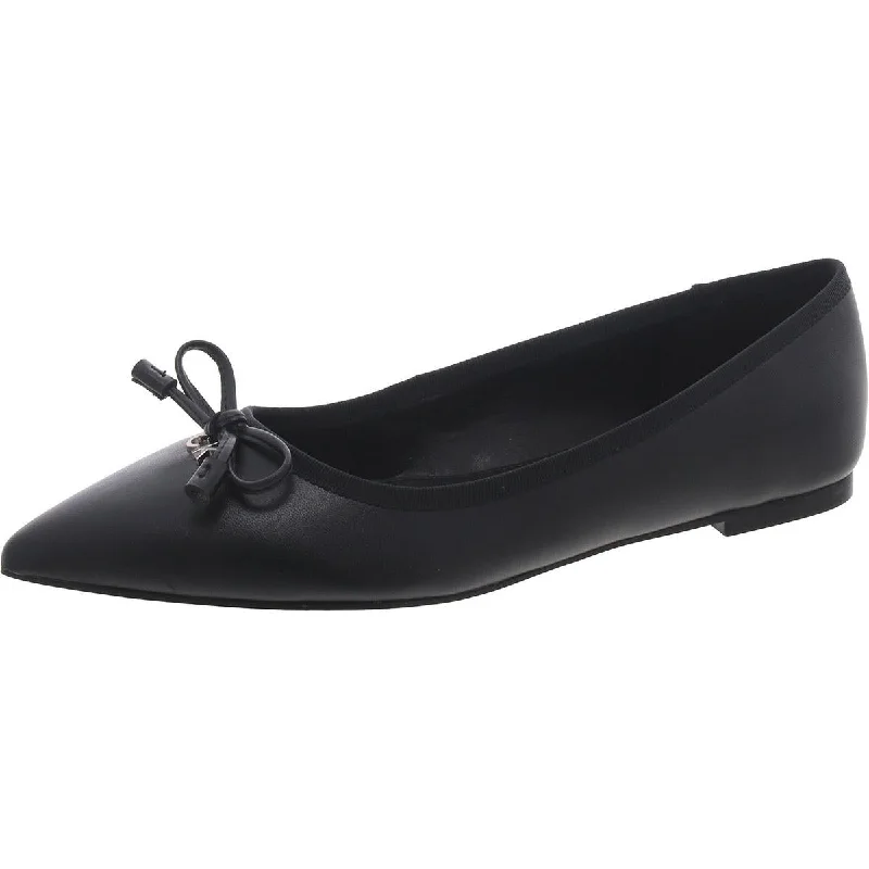 Flats for summer finish-Aolina Womens Faux Leather Bow Ballet Flats