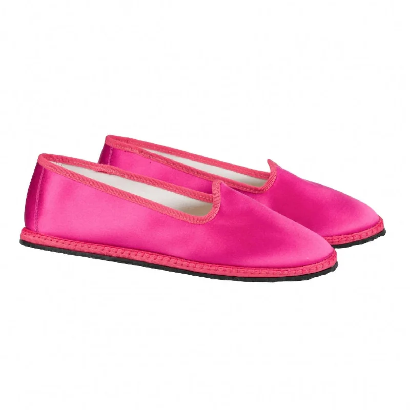 Slippers for weekend vibesWomen's Classic Silk Furlana Slippers In Fragola