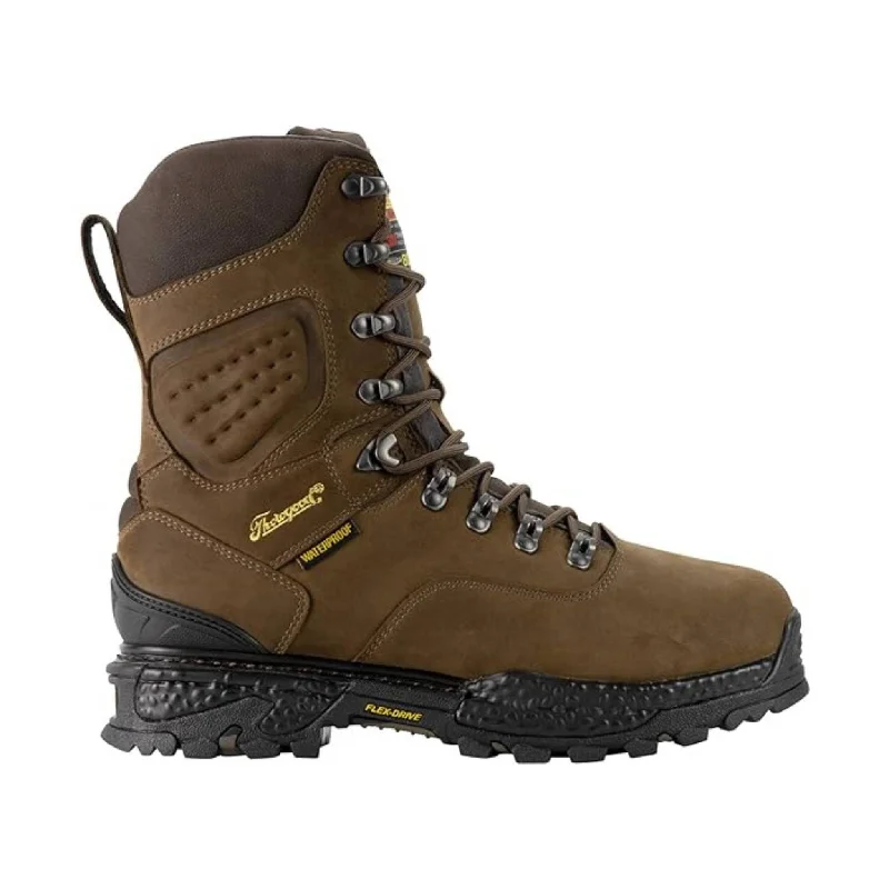 Thorogood Men's Infinity FD 9 Inch Insulated Waterproof Soft Toe Work Boot - Brown/Black/Yellow