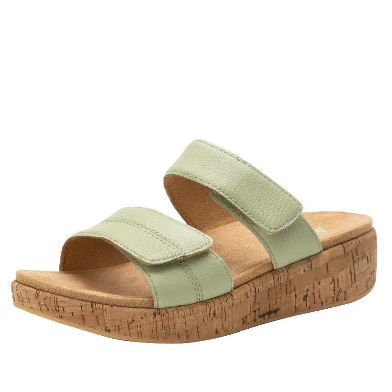 Sandals with wedge heel -Mena Sea Foam Sandal