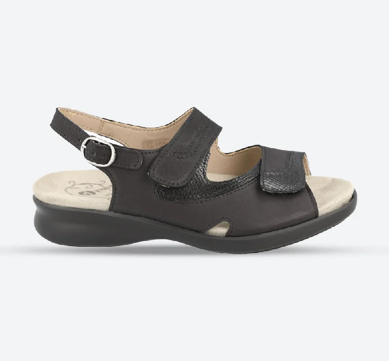 Sandals with non-slip sole -Womens Wide Fit DB Georgina Sandals