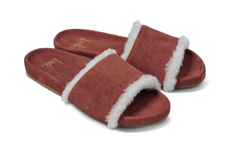 Sandals for summer looks -GALLITO SHEARLING - Fig