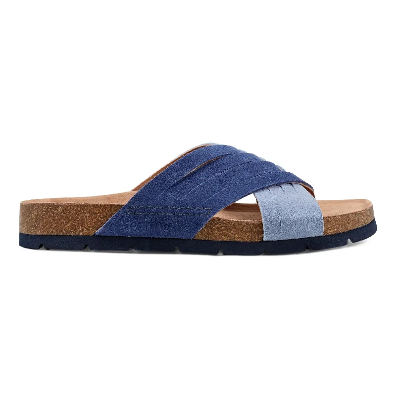 Sandals for summer style -Atlas Square Toe Slip-on Strappy Casual Sandals