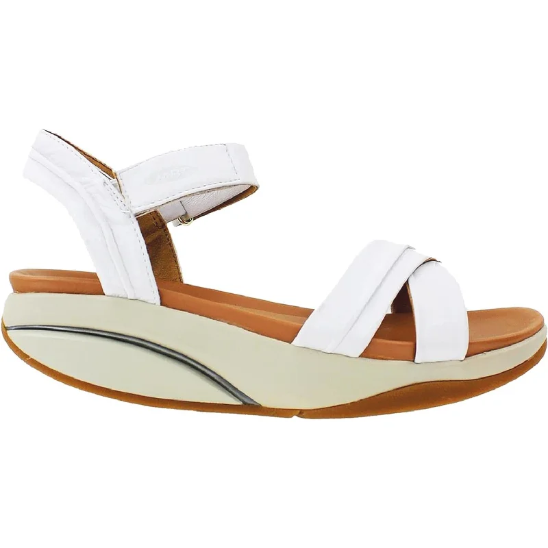 Sandals in teal -Women's MBT Haifa White Leather