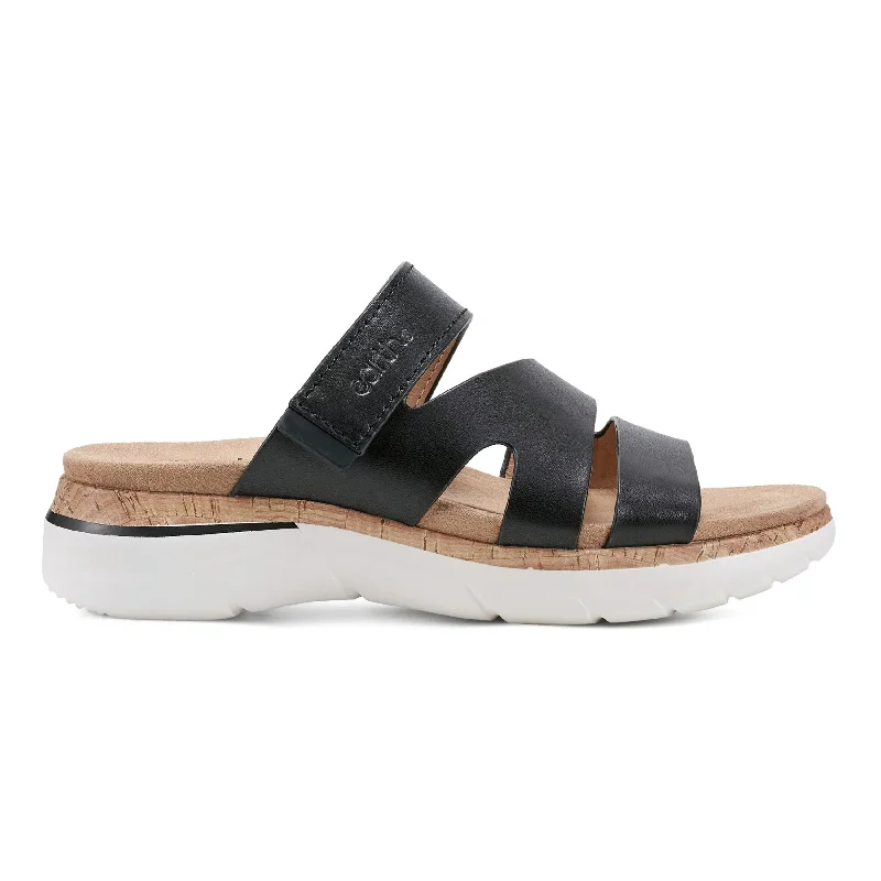 Sandals for wide feet -Ralli Casual Strappy Slip-On Sandals