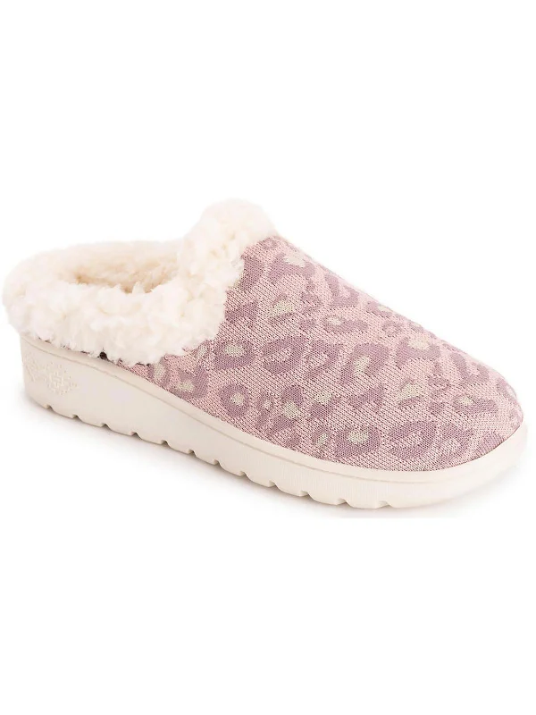 Slippers with snowy daysNony Flyknit Womens Faux Fur Lined Comfy Scuff Slippers