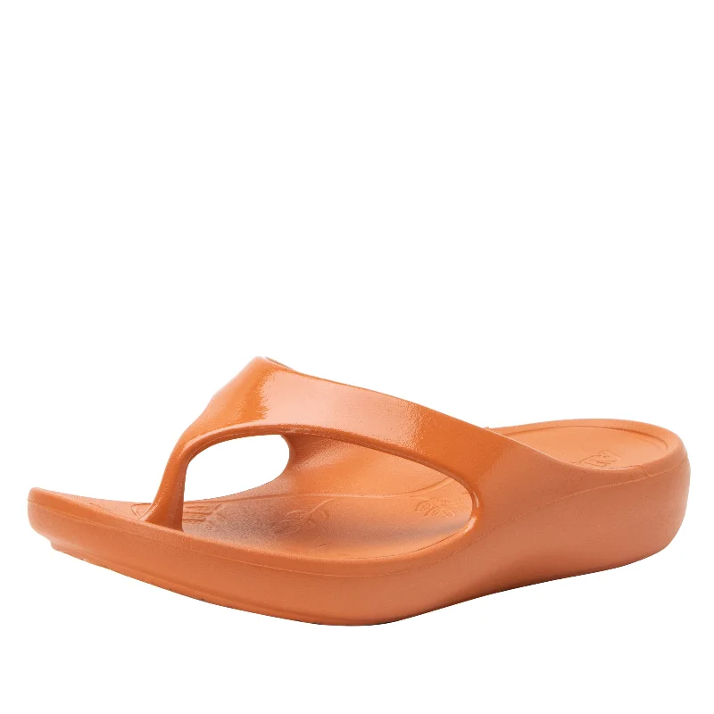 Sandals for summer style -Ode Tangerine Gloss Sandal