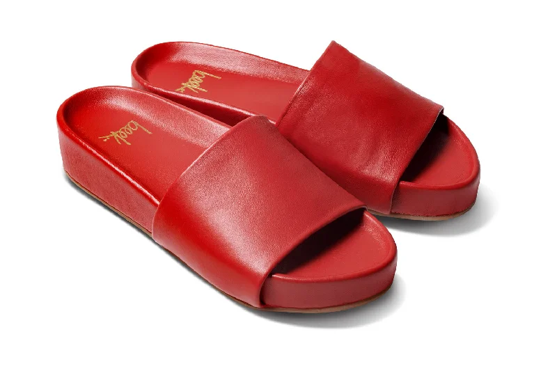 Sandals with vibrant design -PELICAN - Red