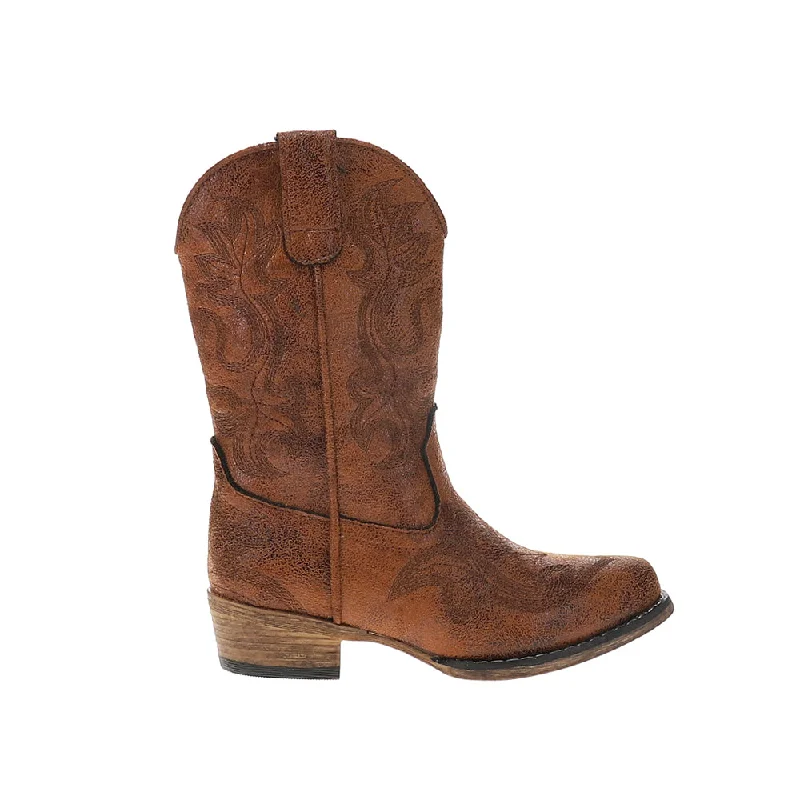 Cowboy boots for square dances-Riley Classic Snip Toe Cowboy Boots (Little Kid-Big Kid)