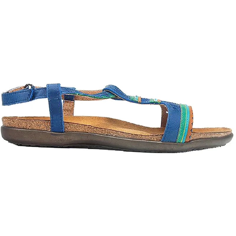 Sandals for hot summers -Women's Naot Odelia Oily Blue Leather