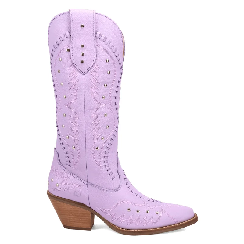 Cowboy boots with bison leather-Pretty N' Pink Embroidered Studded Snip Toe Pull On Cowboy Boots