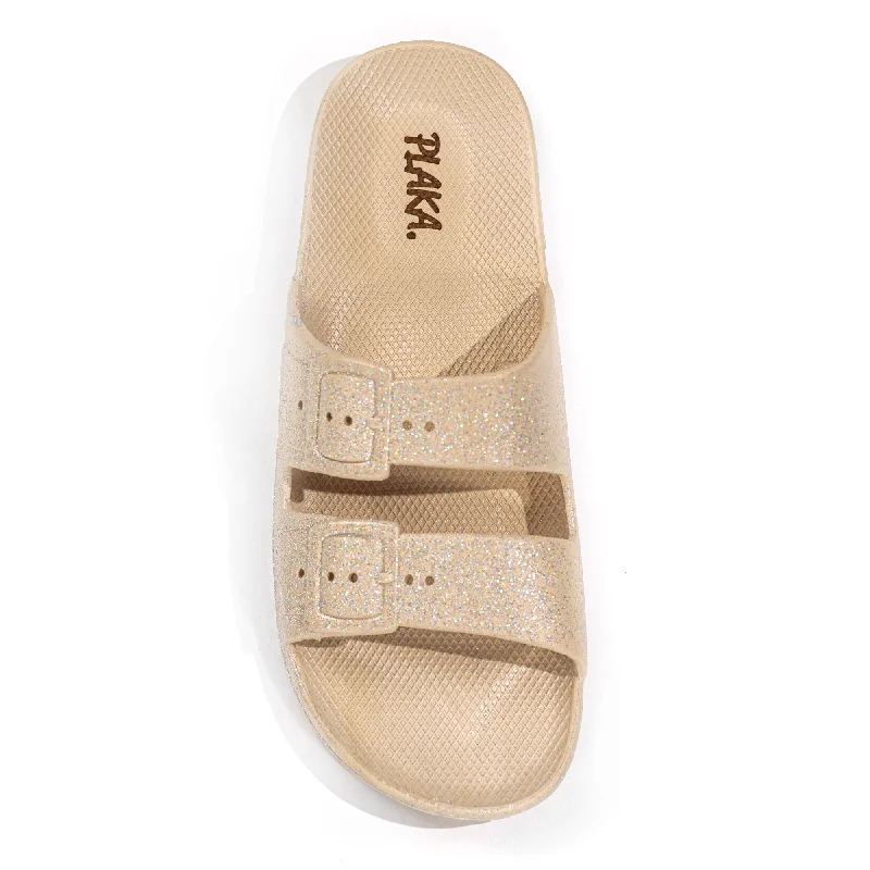 Sandals for poolside -Plaka Genesis 2 Fixed Straps Slides Sandals | Hallelujah